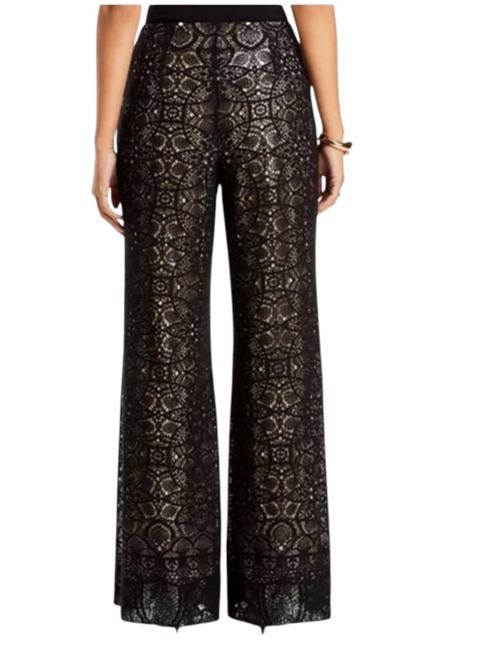 Boston Proper Black Wide Leg Lace Pants Size S - Picture 2 of 14